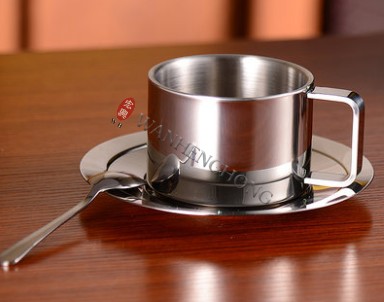 不銹鋼套杯連碟