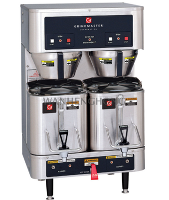 GRINDMASTER 中型雙頭自動蒸餾咖啡機連熱水龙头 P400E
